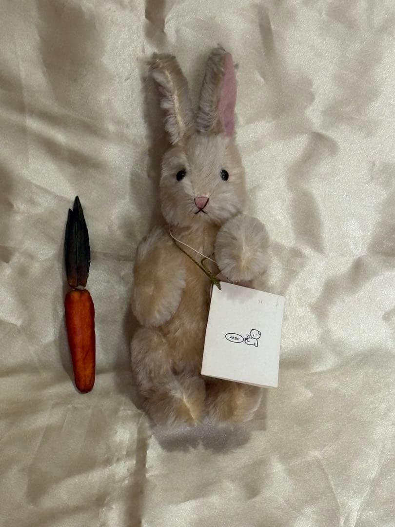 Attic 作家ベア うさぎ モヘア アーティストベア 約22cm Mohair