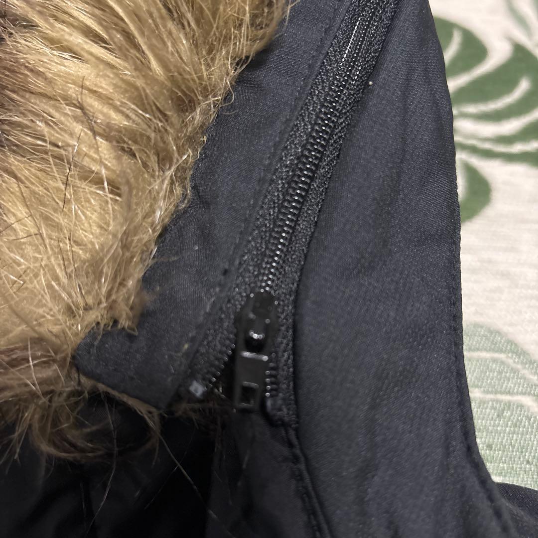 アスレタ☆ロング ベンチコート ☆着脱ファー ☆黒 F メンズ ATHLETA