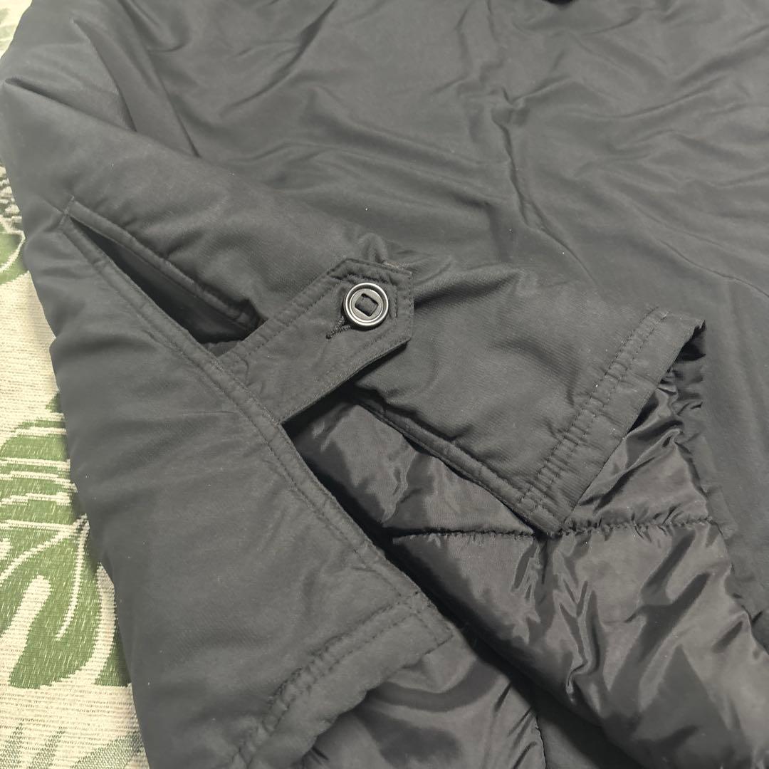 アスレタ☆ロング ベンチコート ☆着脱ファー ☆黒 F メンズ ATHLETA