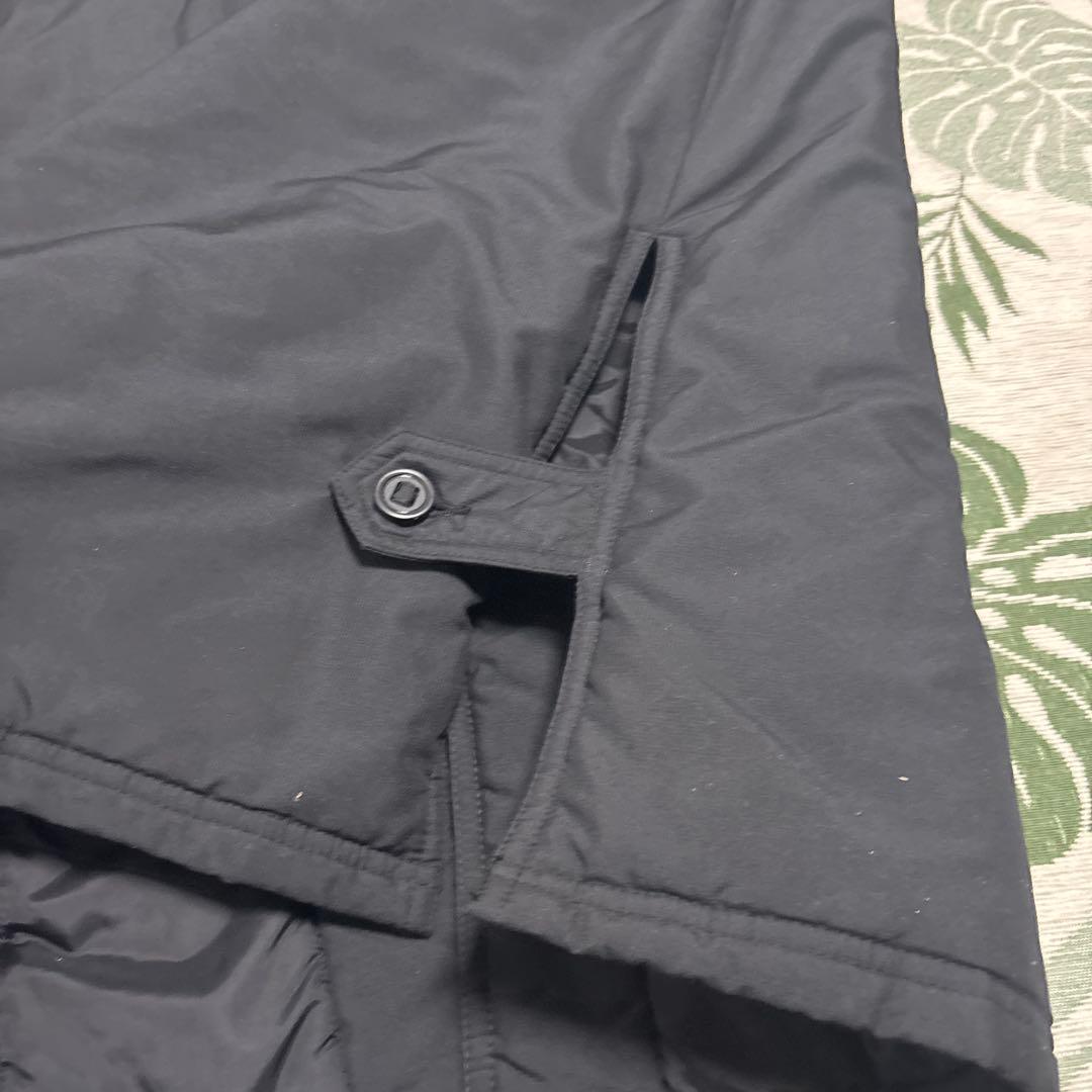 アスレタ☆ロング ベンチコート ☆着脱ファー ☆黒 F メンズ ATHLETA