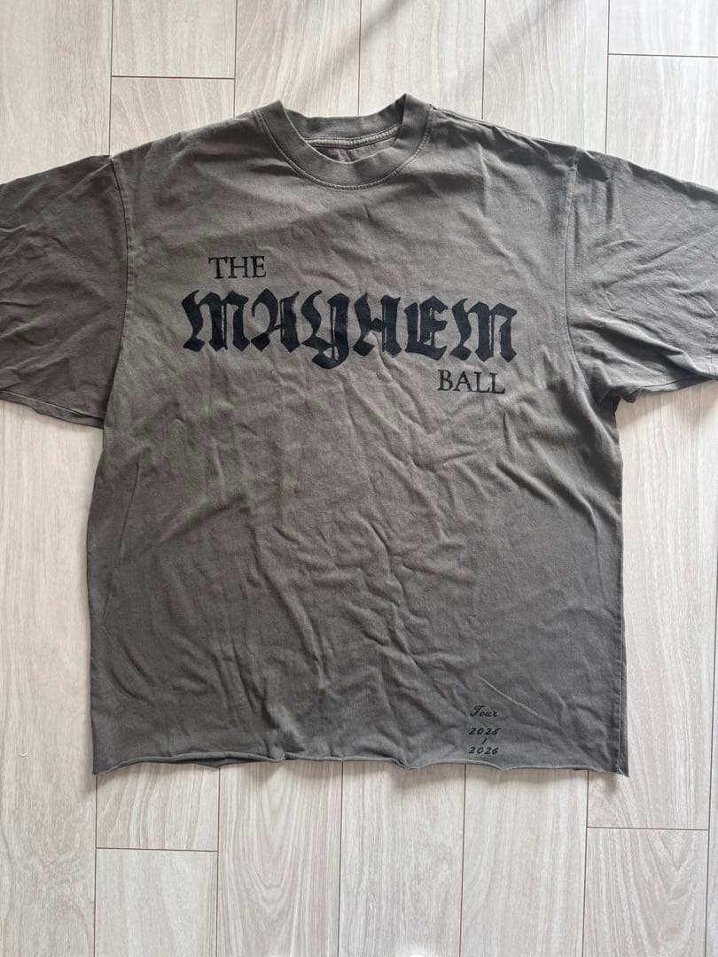 Lady Gaga MYAHEM BALL Tシャツ size L オマケ付