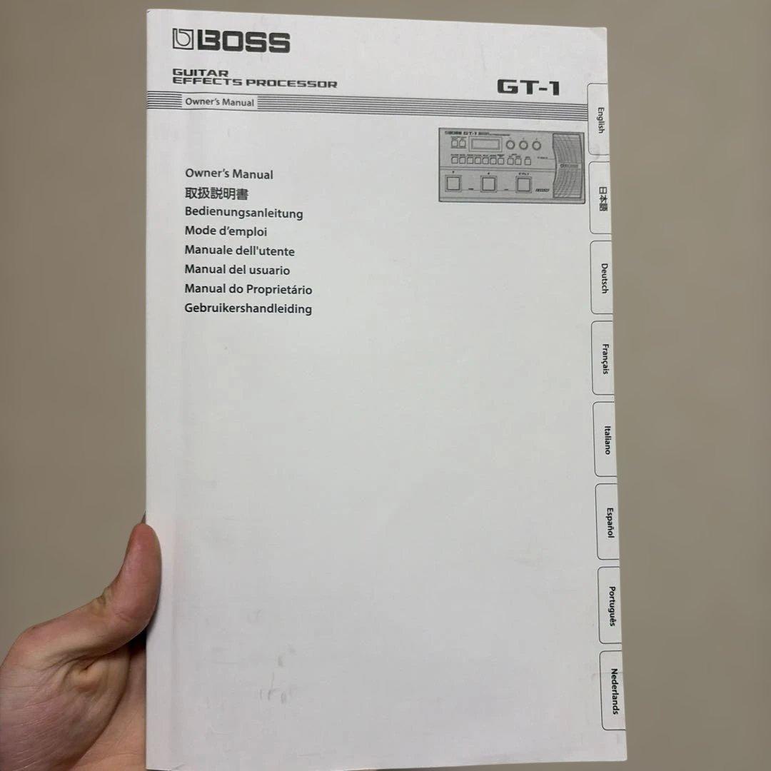 BOSS GT-1 ギターマルチエフェクター　電源アダプター付き