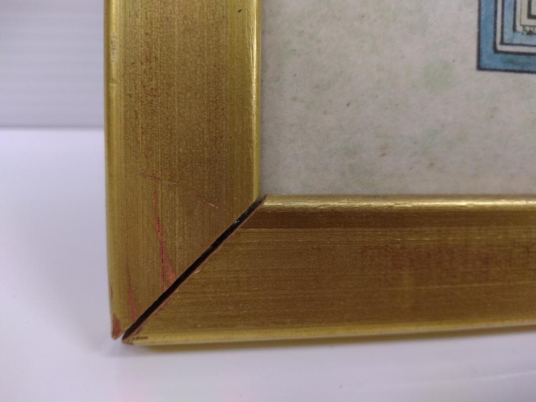 古地図 絵画 金縁 イタリア製 インテリア