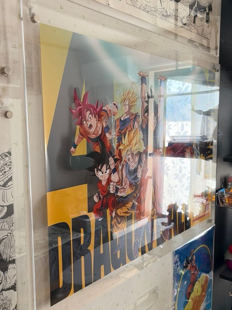 ドラゴンボール特大ポスター B2版　アクリルピクチャーフレーム大入り ゲンキダマ