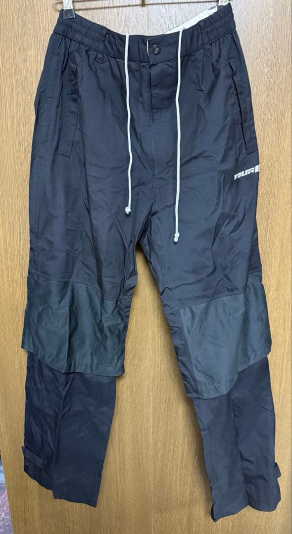 美品 BRIDGESTONE GOLF レインウェア 水神 ブラック/レッド
