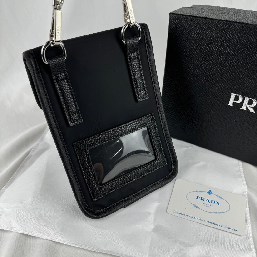 PRADA プラダ スマホショルダーバッグ ブラック