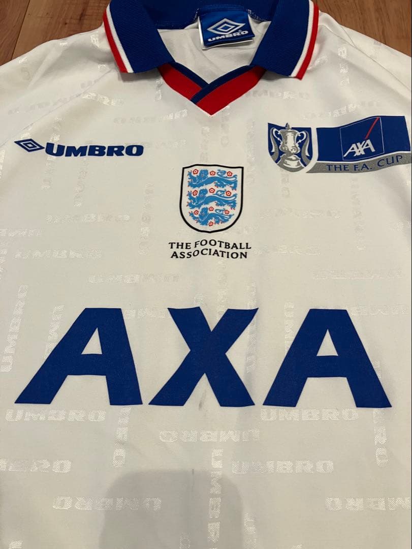 UMBRO イングランド代表 AXA FAカップ 長袖ユニフォーム 白