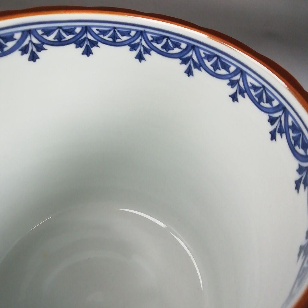 Ｗ３８０　水指　『染付　祥瑞文　一重口』『手塚祥堂 造』　共箱　茶道具