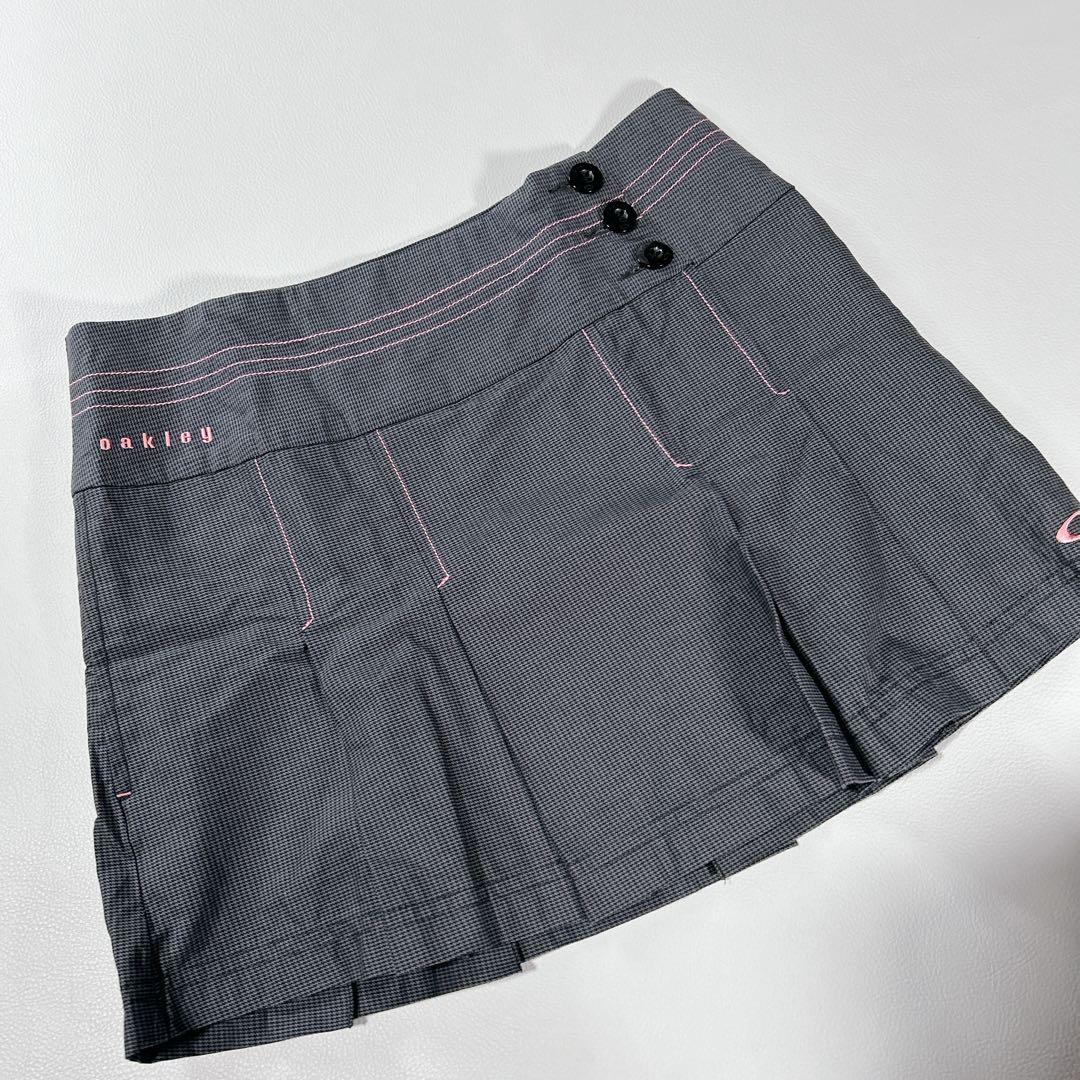 美品 Oakley レディース ゴルフウェア ポロシャツ&スカート2点セット S