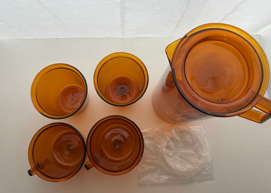 【新品未使用】KINTO CAST AMBER ジャグ グラス マグカップセット