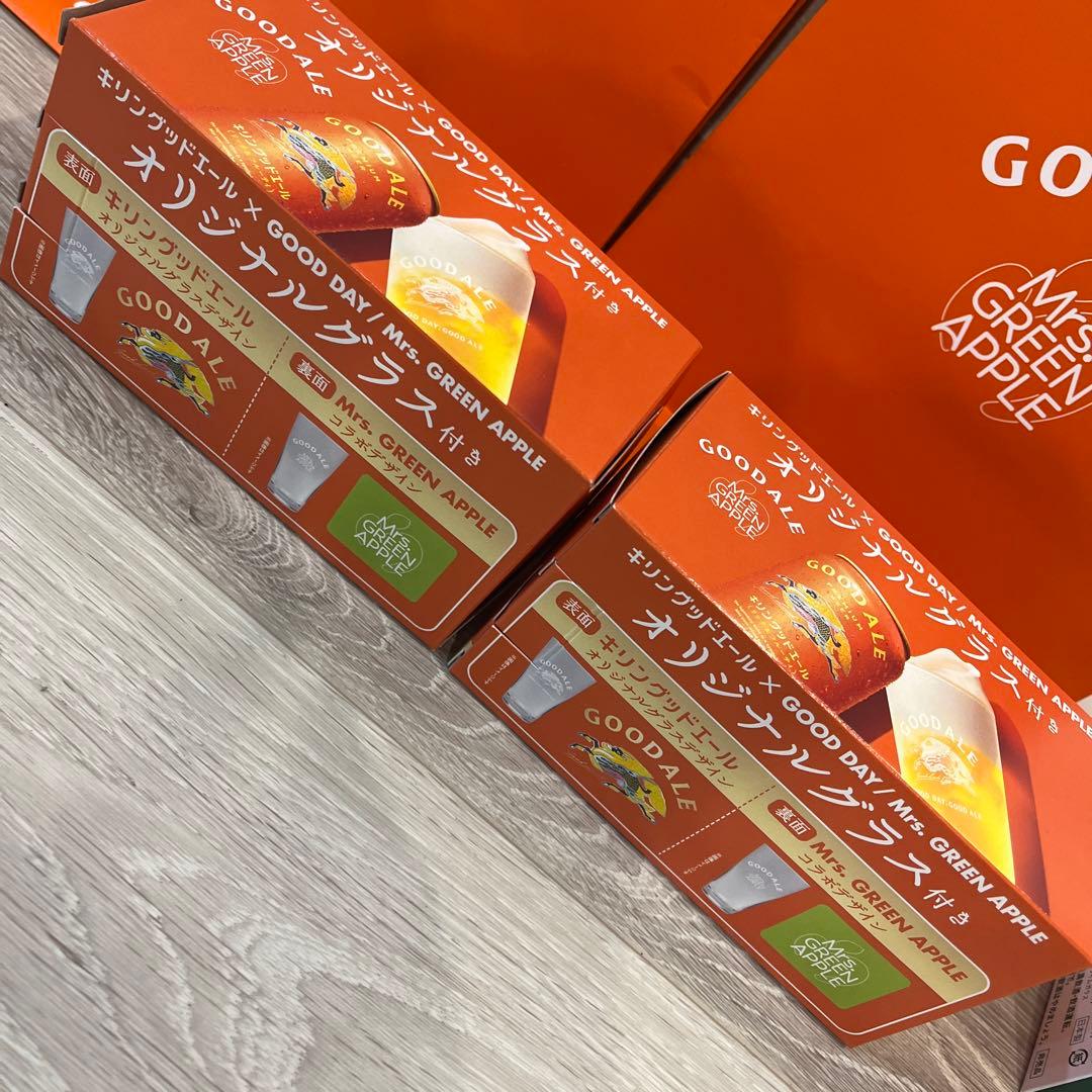 【新品】グッドエール　グリーンラベル　グラス　4つ