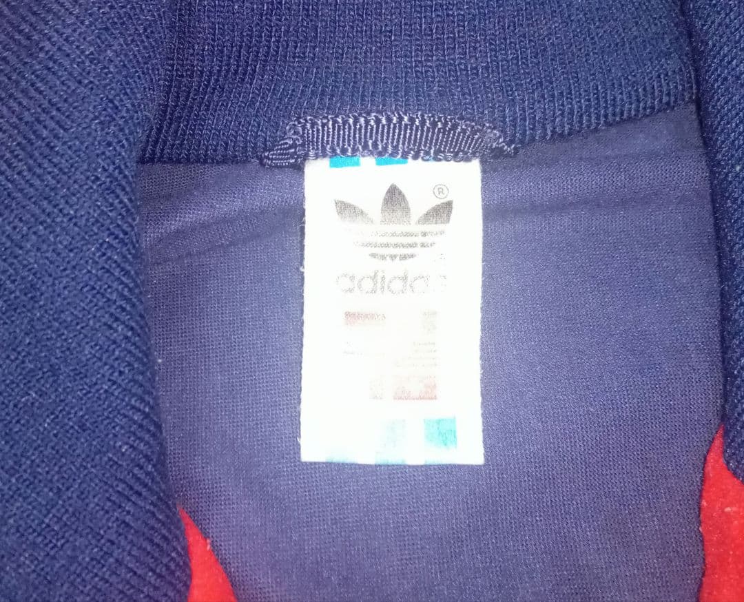 80S adidasアディダス フランス代表タイプ ベロアジャージ