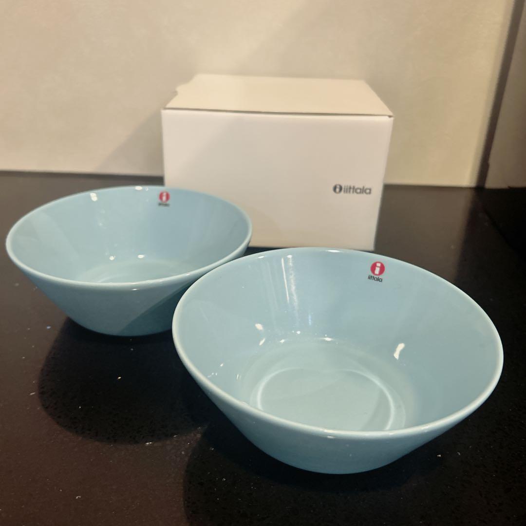 【新品】 TEEMA 15㎝ボウル 2枚　廃盤カラー　ライトブルー