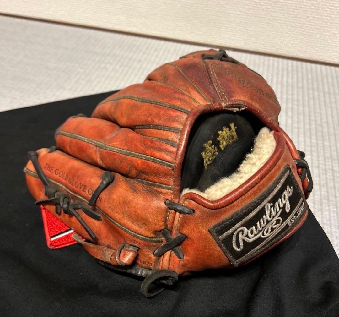 Rawlings 硬式グローブ レザー 収納袋付き