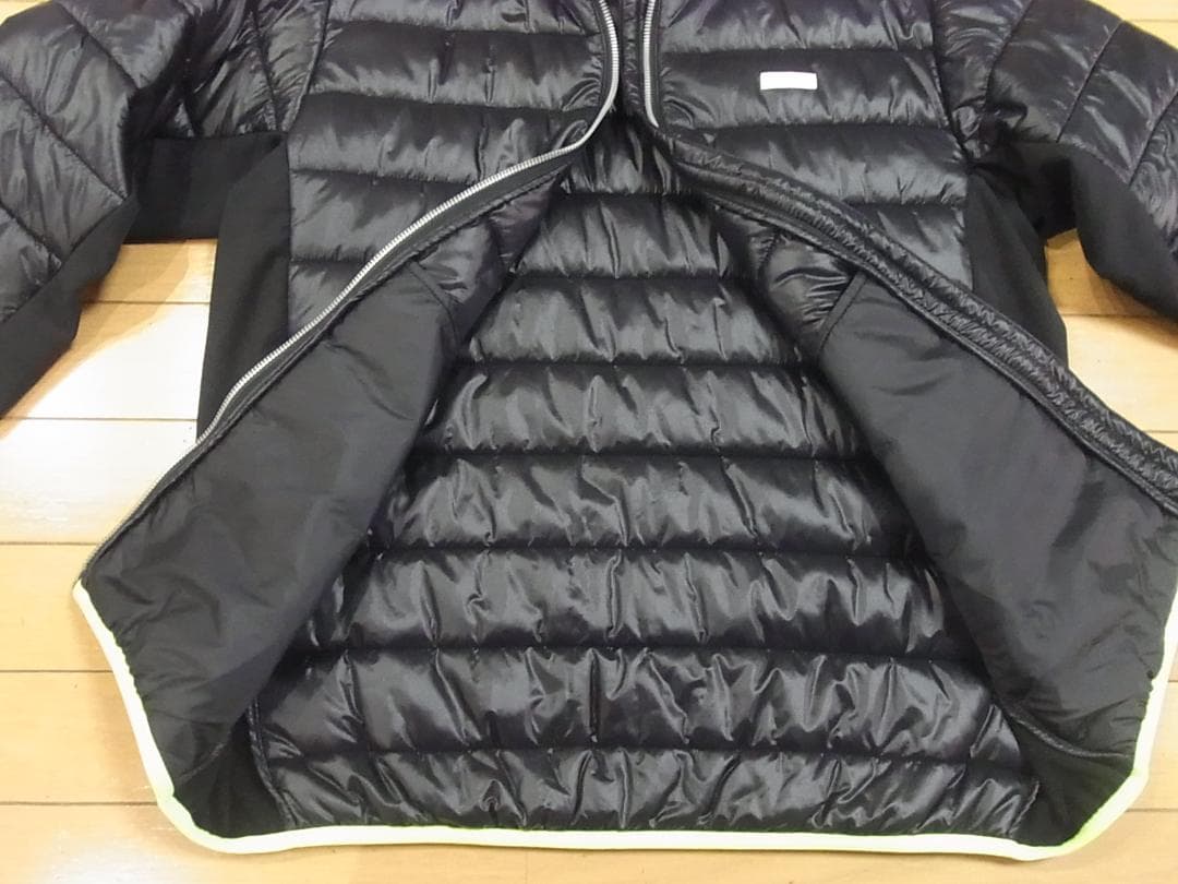 美品 Black&White ブラック＆ホワイト中綿ジャケット 黒 L