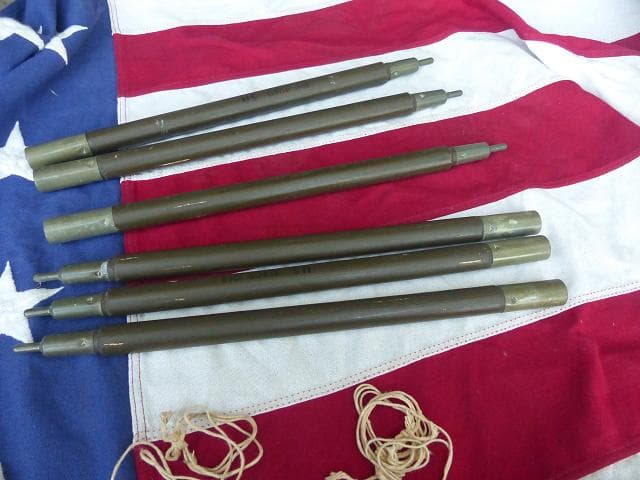 1968” 米軍実物 ナム戦 デッド!　テントポール　6本セット 軍幕 270