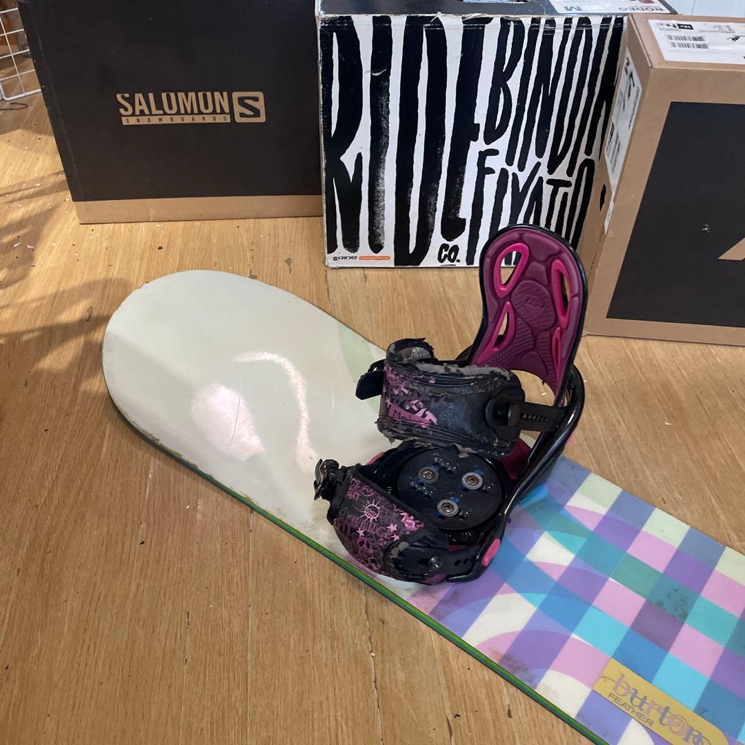 BURTON×FLUX　バートン　フラックスバインディング付　スノーボードセット