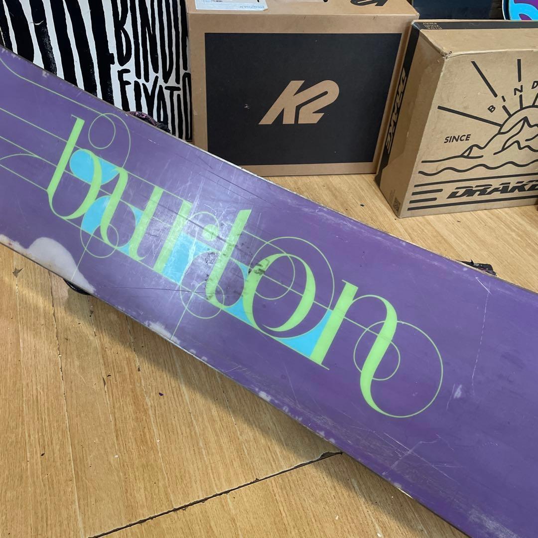 BURTON×FLUX　バートン　フラックスバインディング付　スノーボードセット