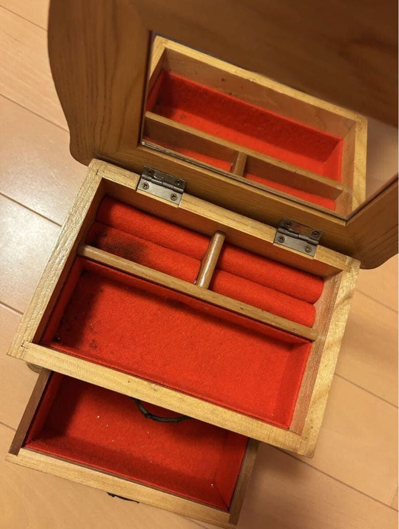 水森亜土＊木製オルゴール・小物入れ・昭和レトロ