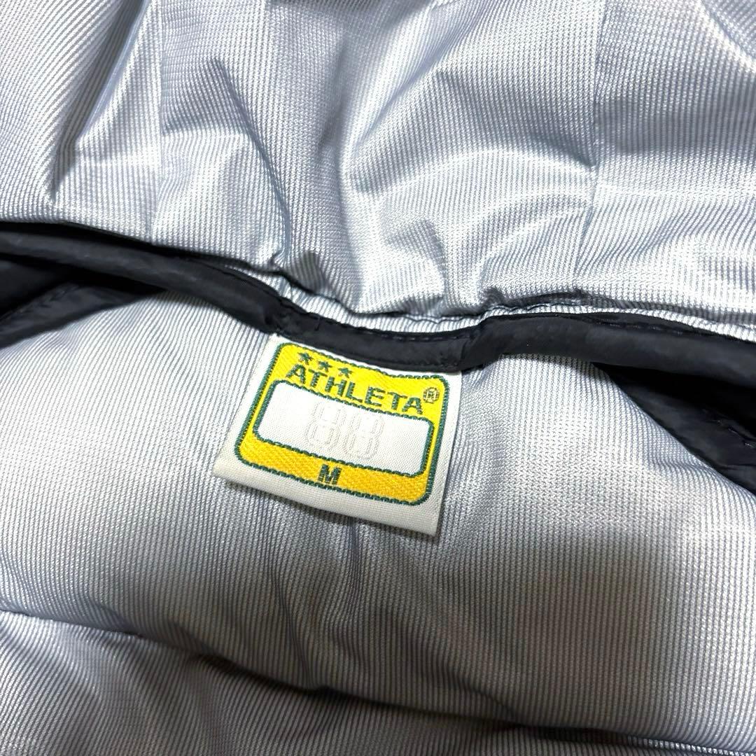 【美品】ATHLETA アスレタ ベンチコート ブラック 黒 サッカー 防寒