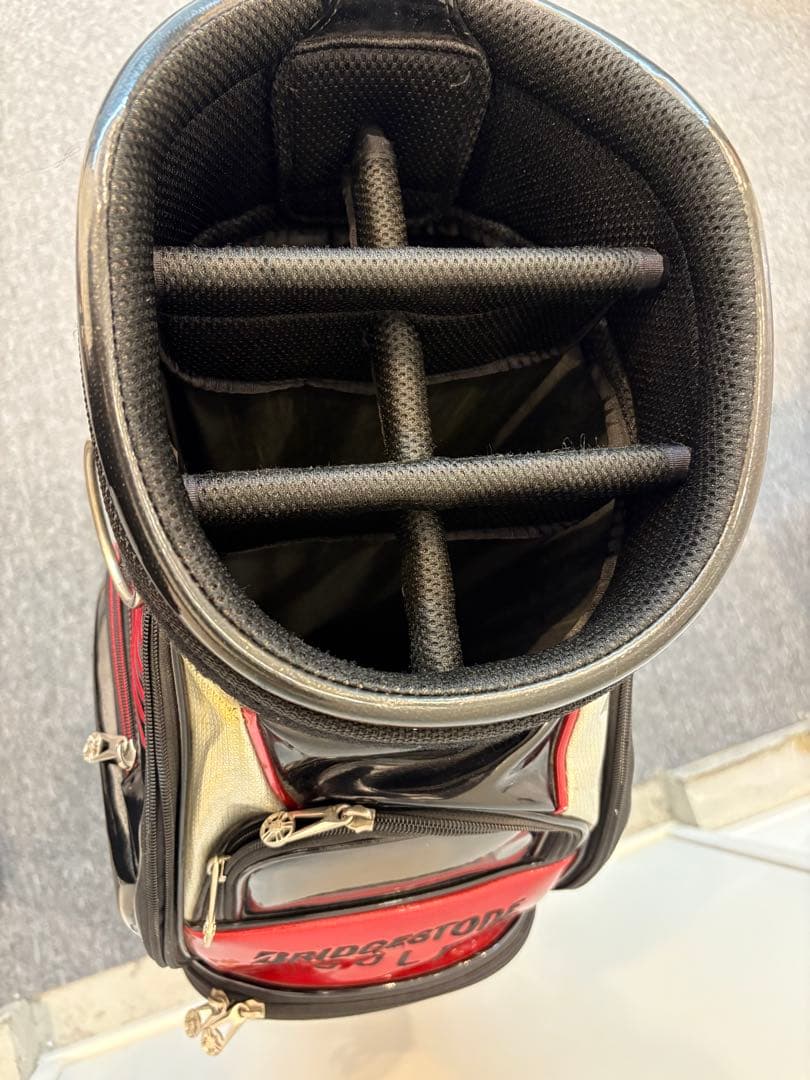 BRIDGESTONE GOLF キャディバッグ ブラック/レッド