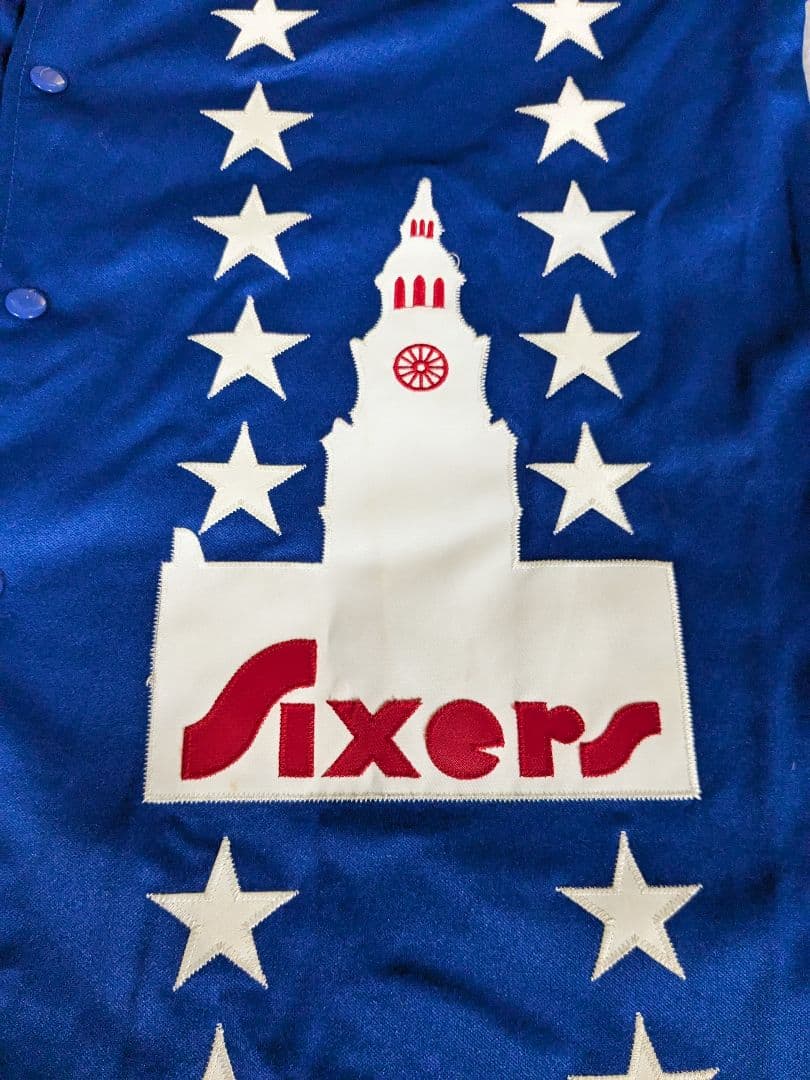 値下げしましたよ NBA 76ers 　 　 　 　ミッチェル＆ネスゲームシャツ