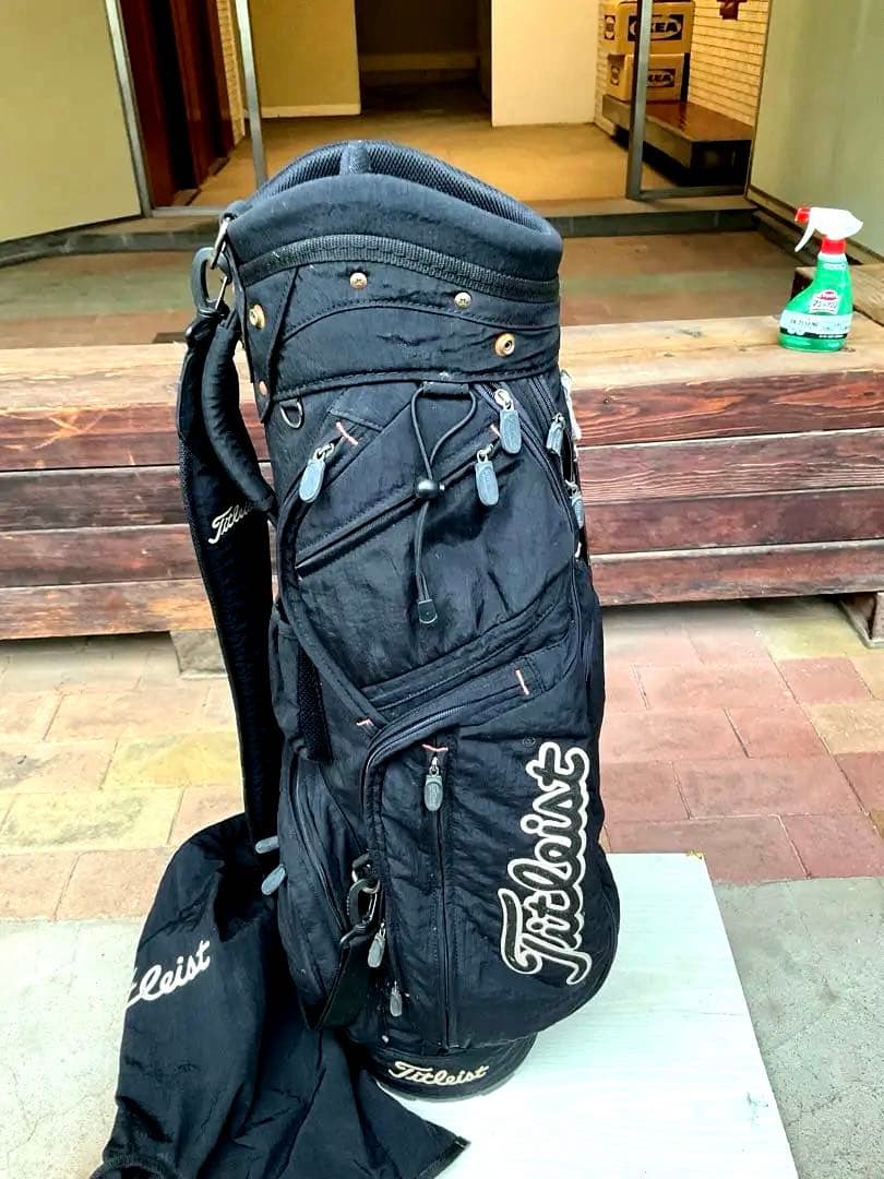 Titleist Leist ブラック キャディバッグ