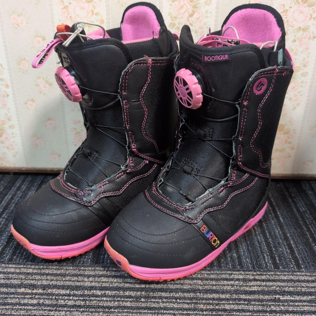 美品 BURTON BOOTIQUE ALPEN 23.5cm ピンク