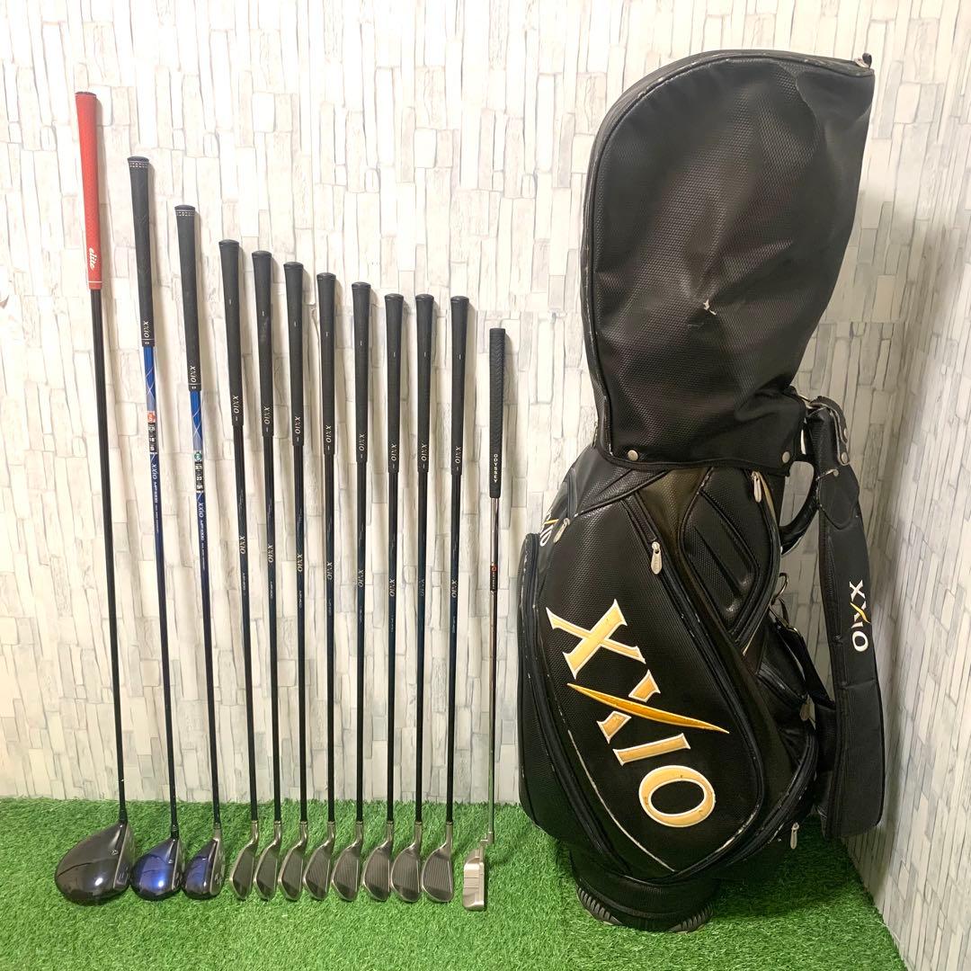 ゼクシオバッグ付 XXIO10 高級パター,UT付 本格メンズゴルフクラブセット