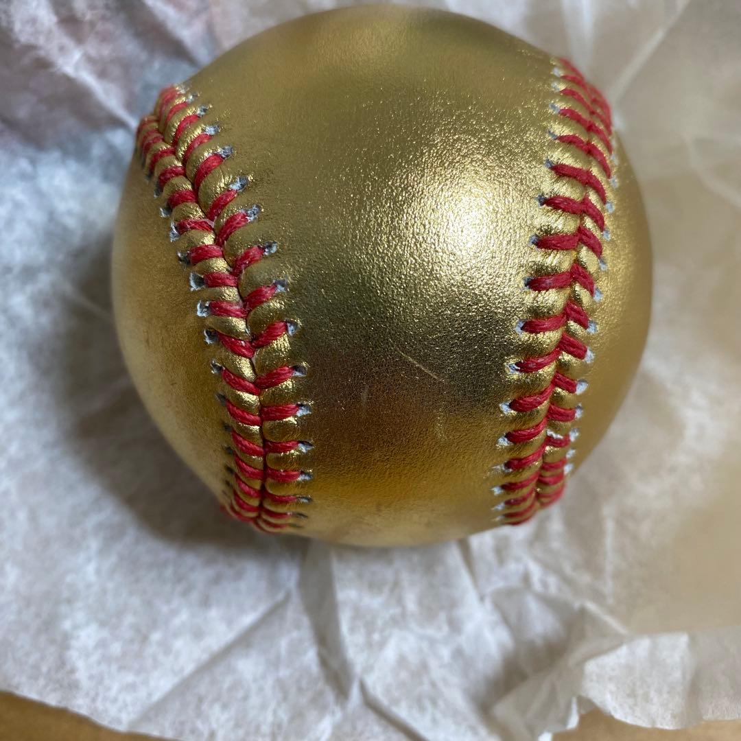 ニューヨークメッツ ゴールドレザー野球記念ボール Rawlingsローリングス