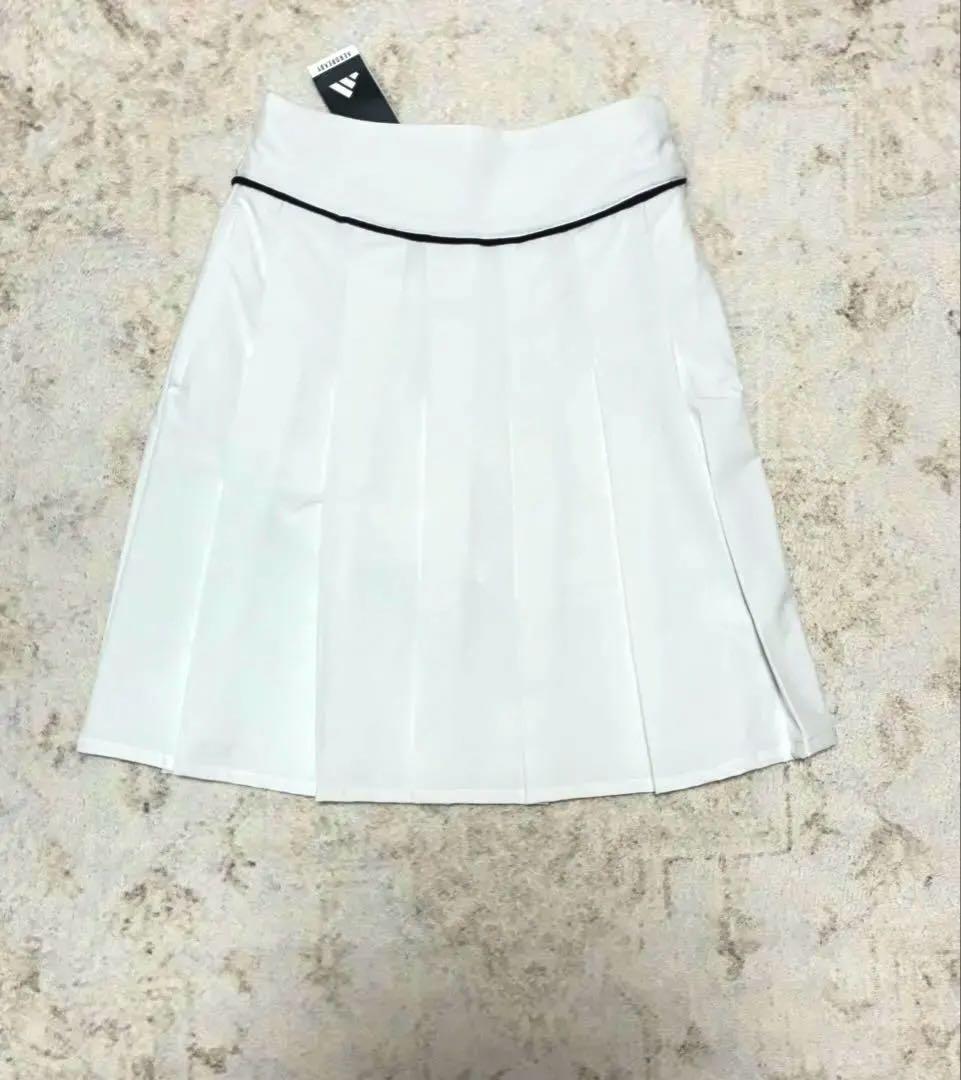 新品 S/XS アディダスゴルフ モックネック＆プリーツロングスカート上下セット