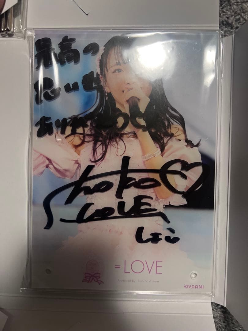 ＝LOVE 瀧脇笙古　直筆サイン入りアクリルパネル　ラッフルくじ　A賞