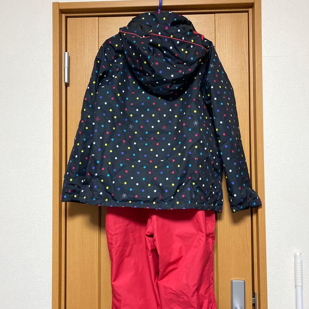 美品 Phenix フェニックス スキーウェア 160cm 女の子 ピンク×黒柄