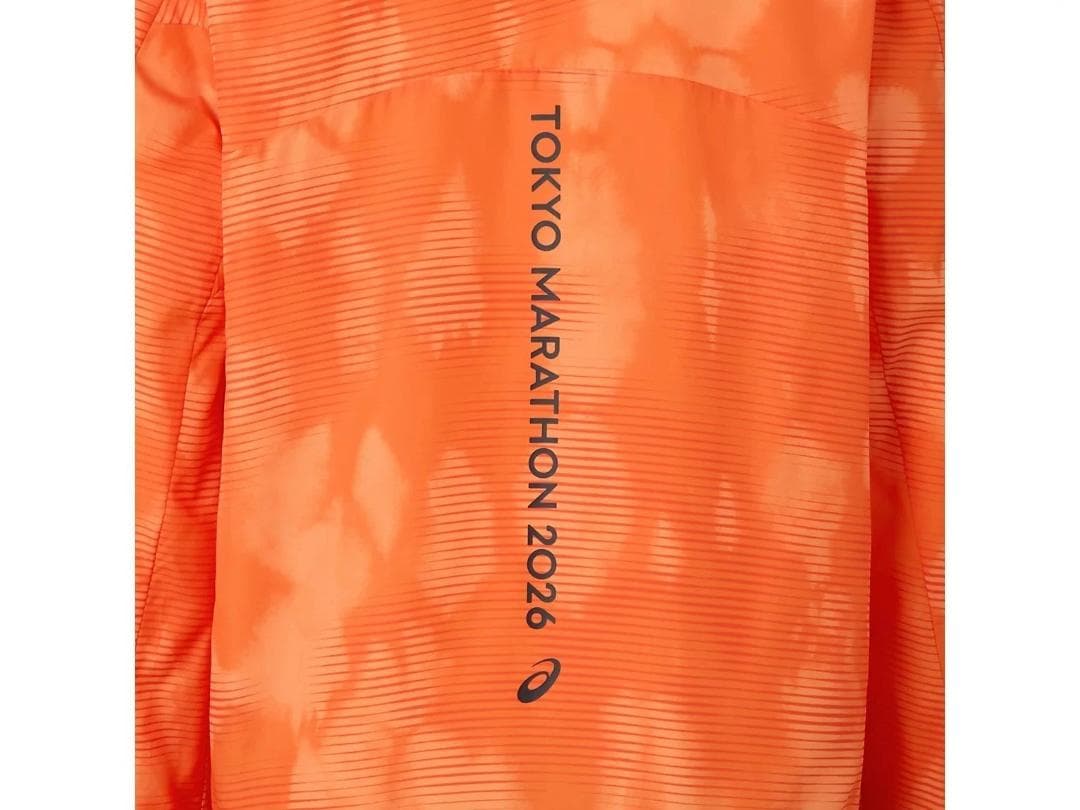 ASICS 東京マラソン2026 RUN TOKYOウィンドブレーカーオレンジL