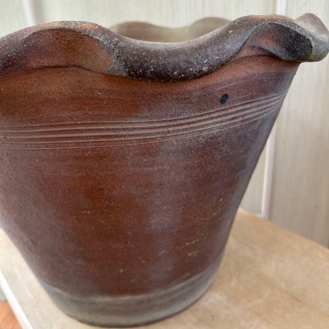 【大型深鉢】和モダン　テラコッタ鉢　植木鉢 陶器鉢 13号　古民家　全国送料無料