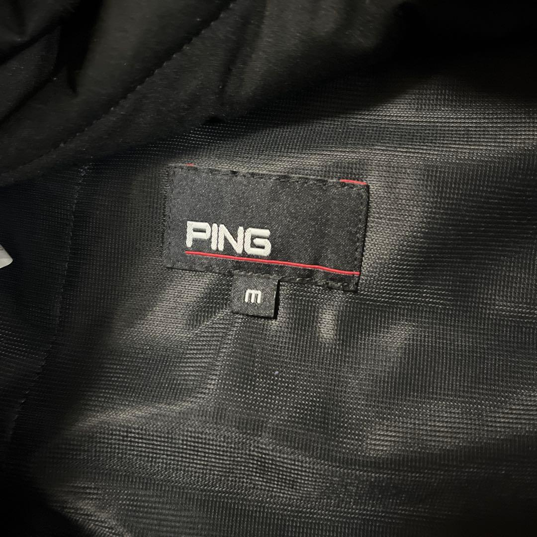 美品 PING ストレッチ中綿スニードジャック/ブラック/Mサイズ