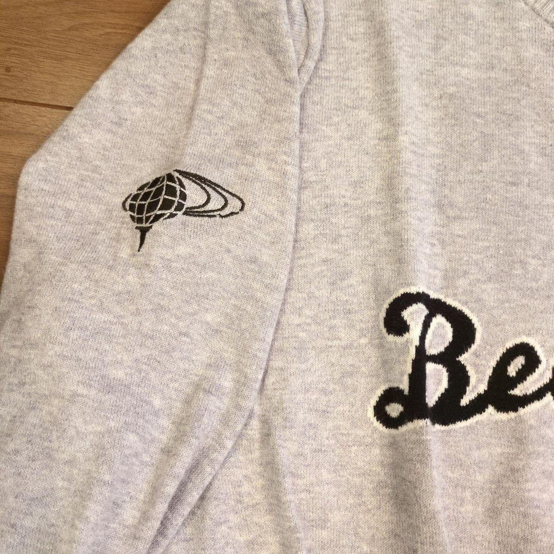 Beamsgolf ビームスゴルフ グレー クルーネックセーター L
