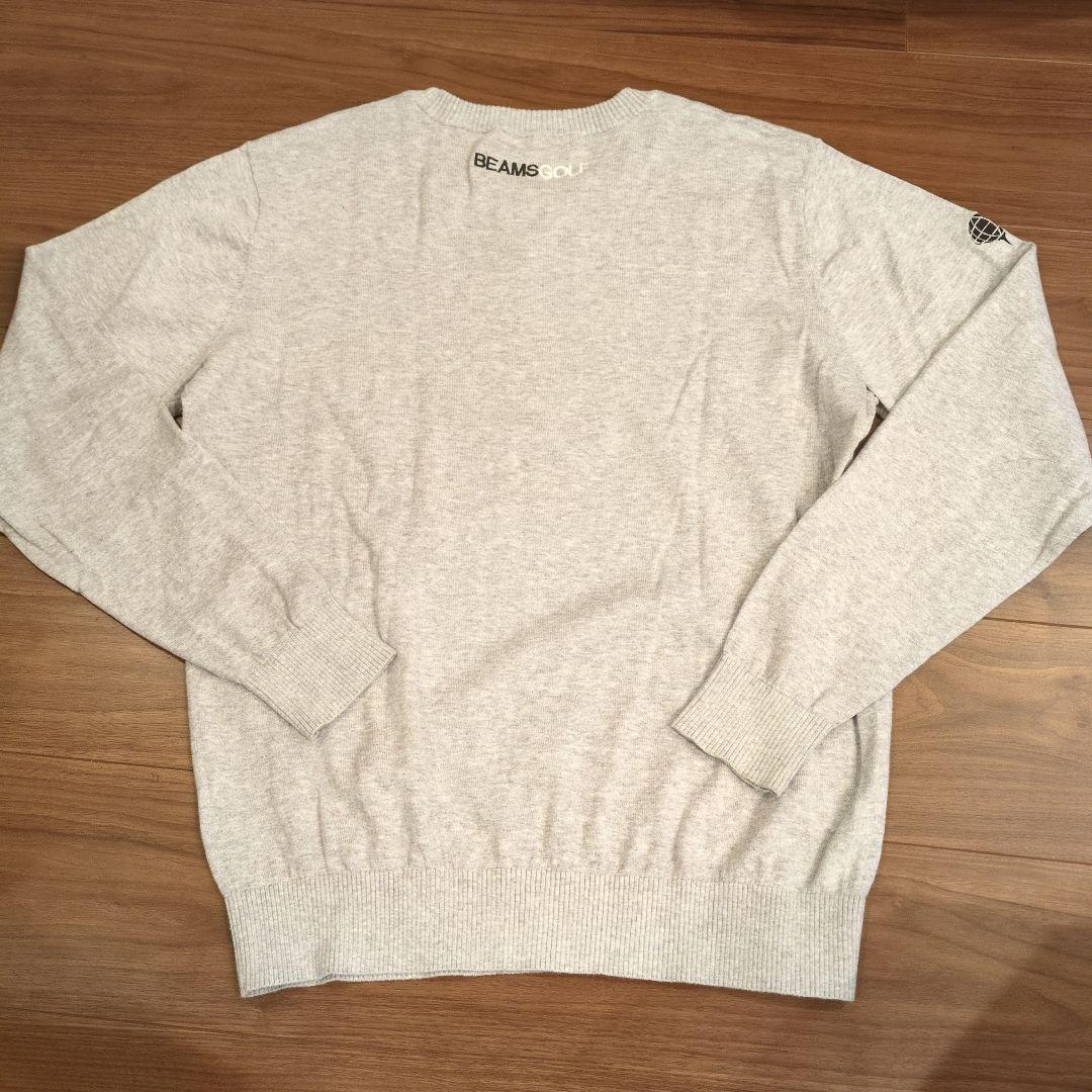 Beamsgolf ビームスゴルフ グレー クルーネックセーター L