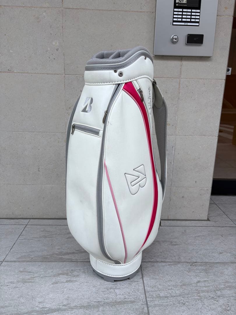 ブリヂストン キャディバッグ ホワイト/ピンク