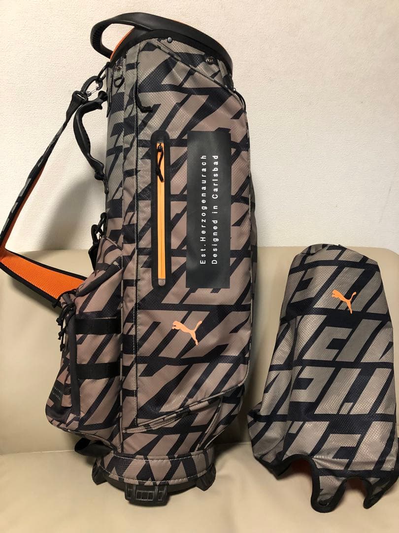 【送料込み】廃盤希少　PUMA キャディバッグ ランダムロゴ　入手困難