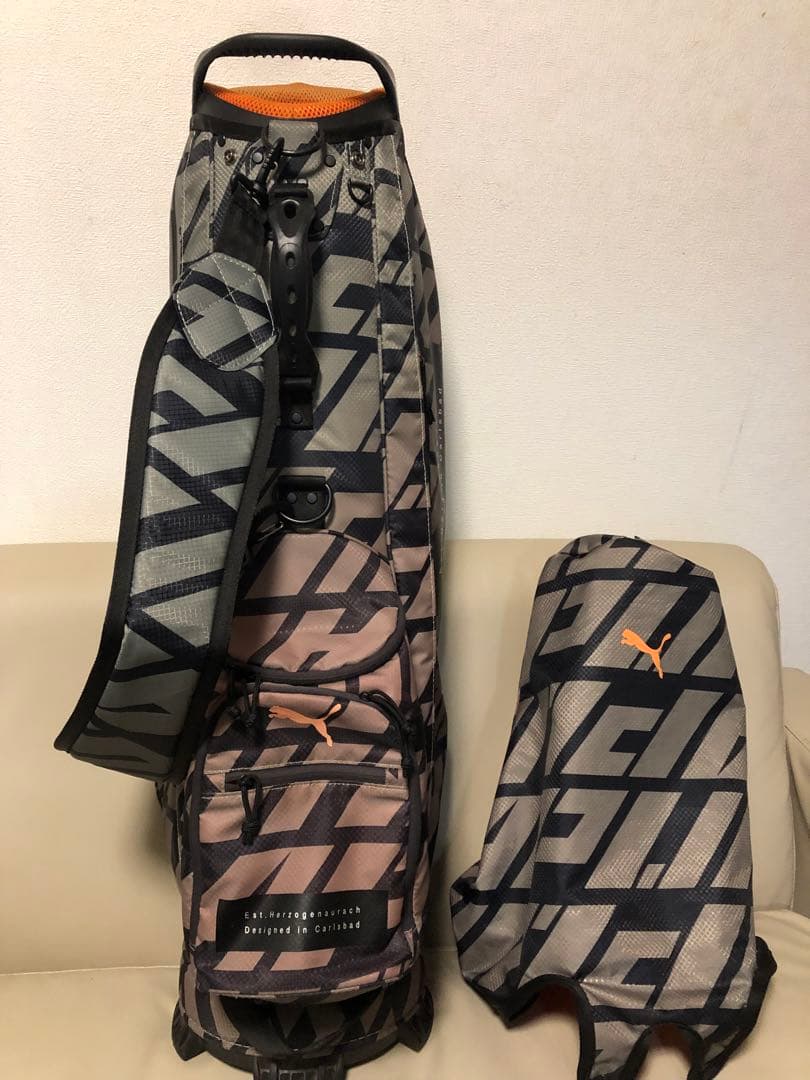 【送料込み】廃盤希少　PUMA キャディバッグ ランダムロゴ　入手困難