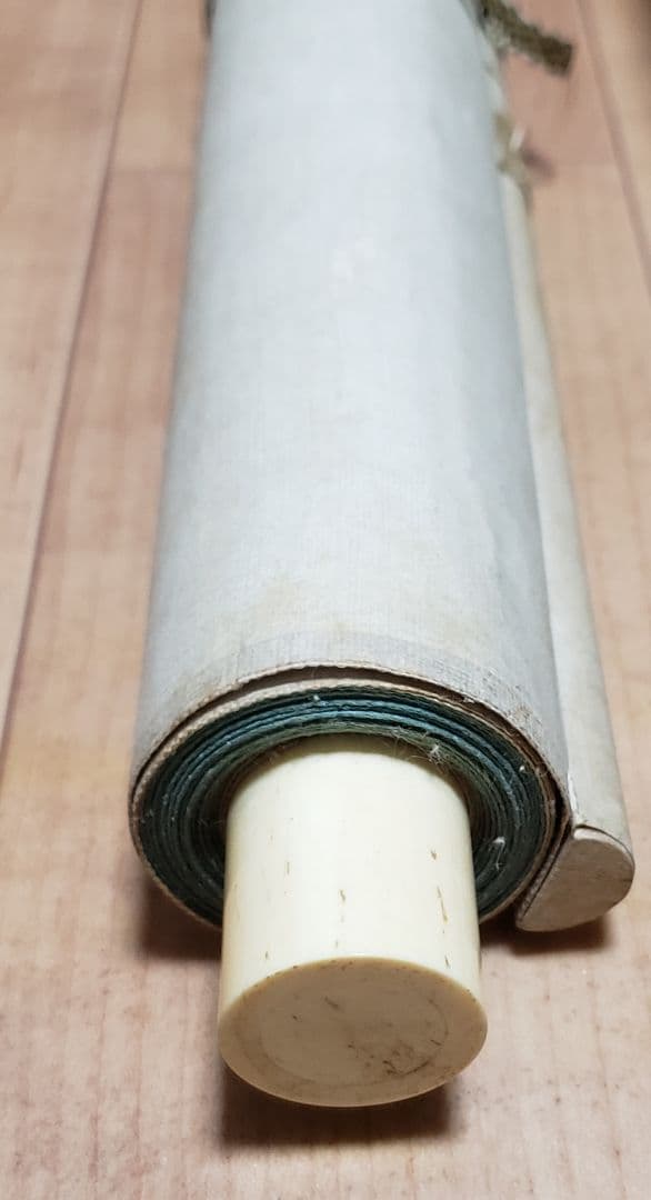 【菊図】石河有隣 2529 キク　掛け軸　肉筆