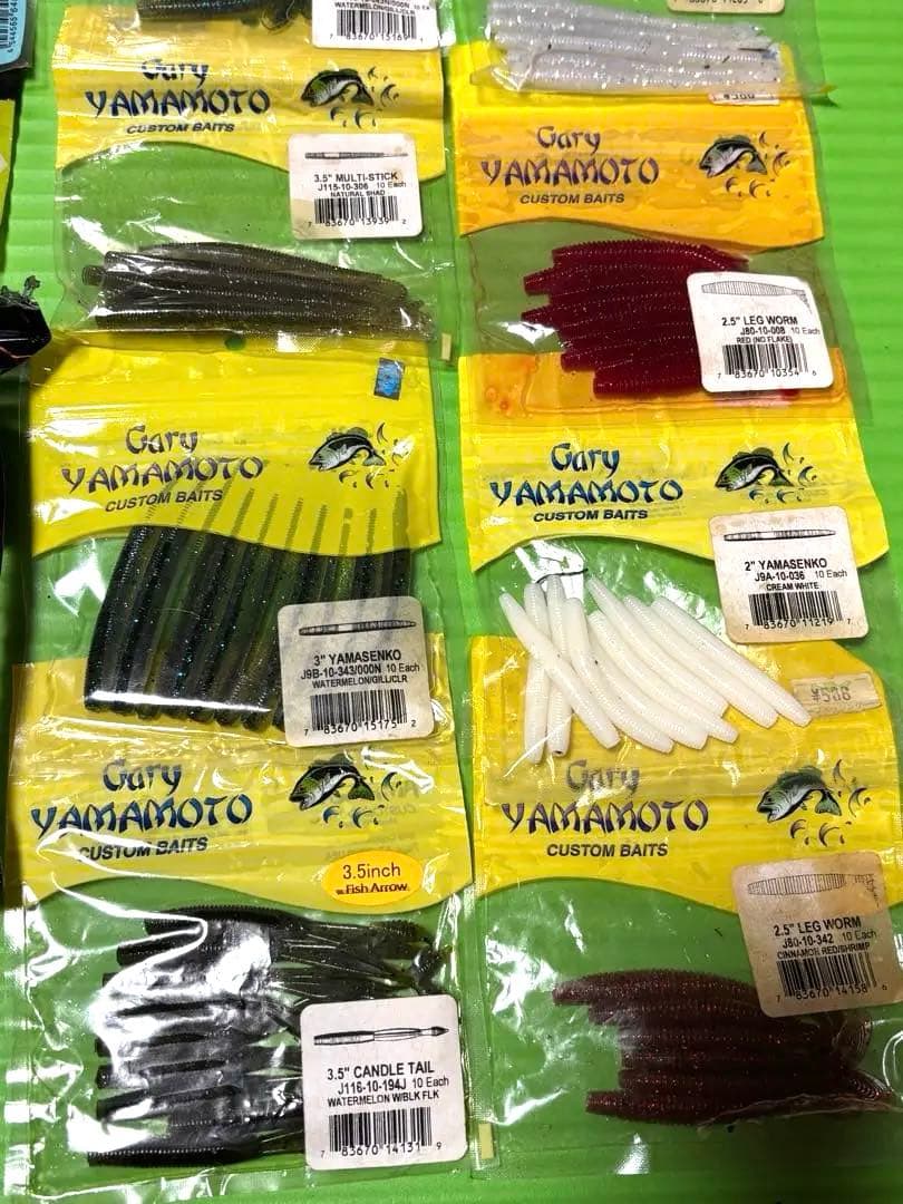 バス釣り引退　ワームセット　大量ワーム　ゲーリーヤマモト　デプス　フロッグ　など