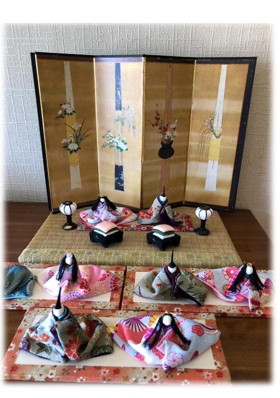 .【新品未使用】【節句飾り]　01　 雛人形と室内鯉のぼり
