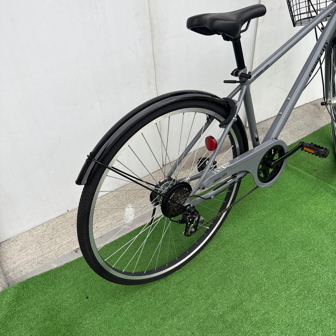 自転車27インチ オートライト クロスバイク とても綺麗 【引き取り限定】