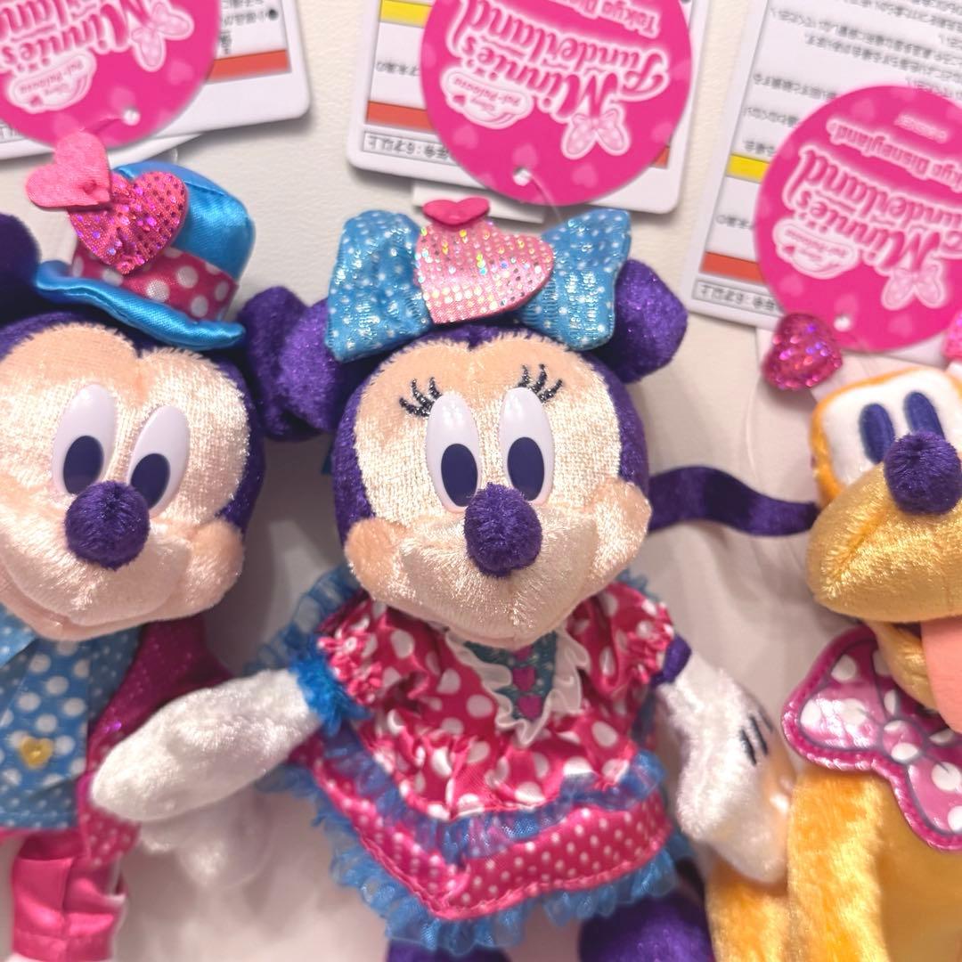 ディズニーパルパルーザ　ミニーのファンダーランド　ぬいぐるみバッジ3点