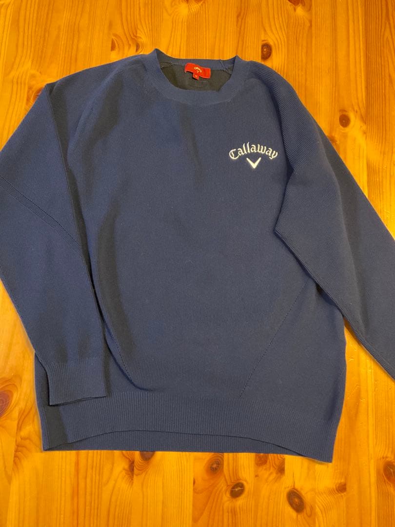 キャロウェイ Callaway セーター LL ネイビー　クルーネック ニット