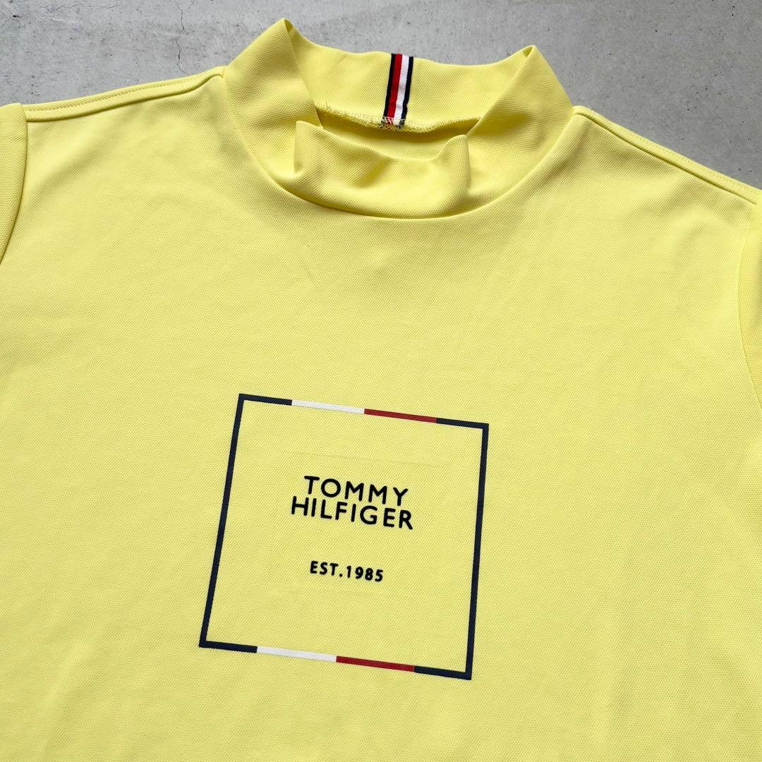 【美品】  GOLF 半袖モックネックTシャツ ロゴ