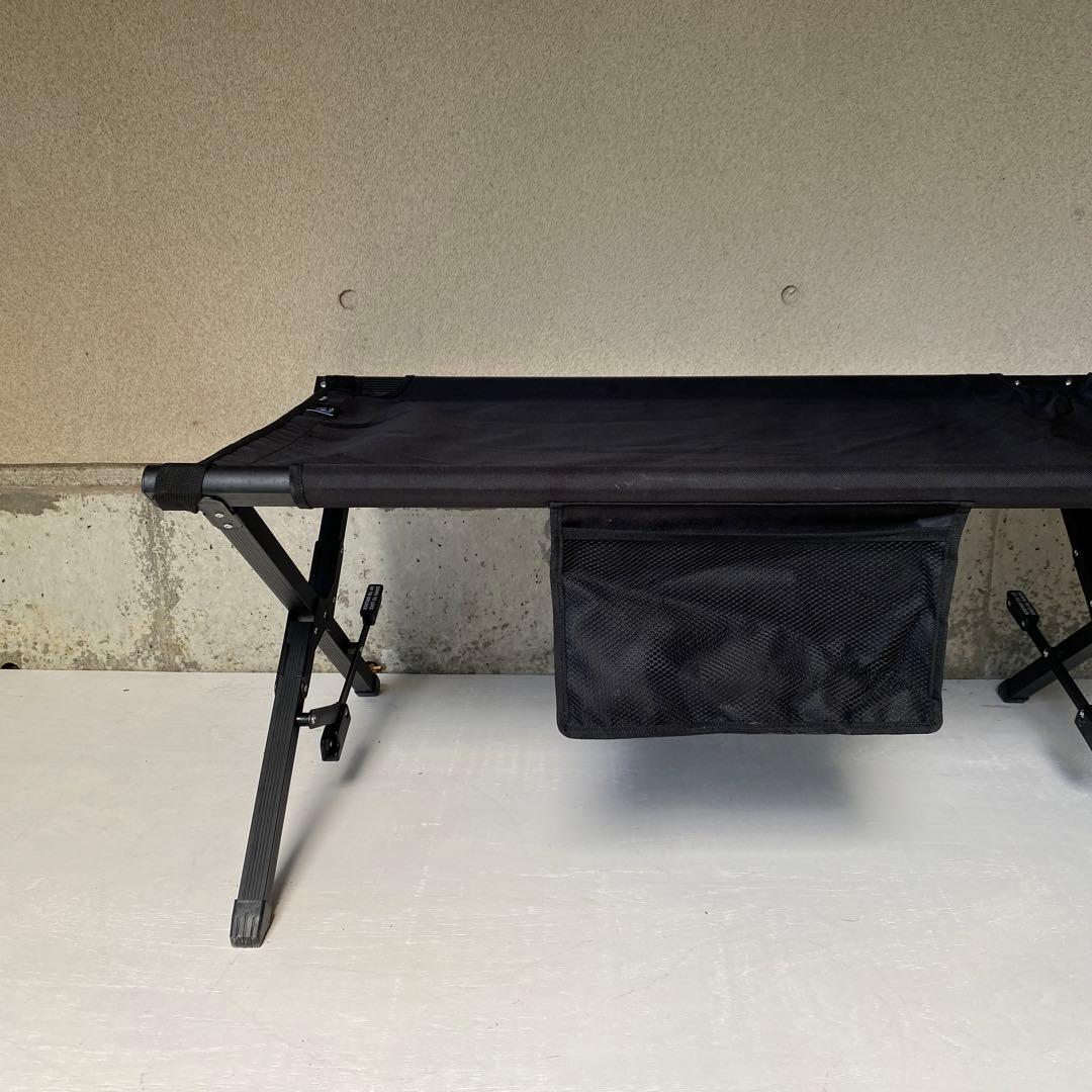 DVERG ドベルグ 折り畳み式コット ブラック 収納袋付き ミニマル