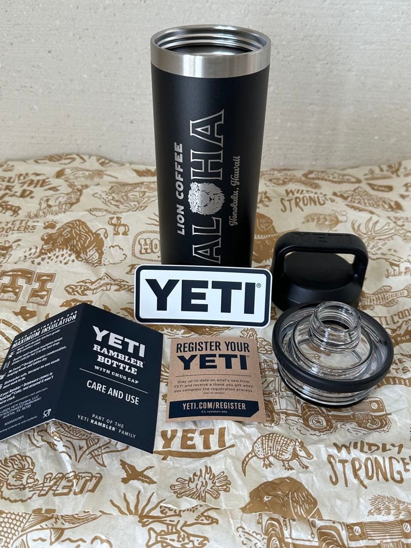 [日本未発売] ライオンコーヒー YETIステンレスボトル